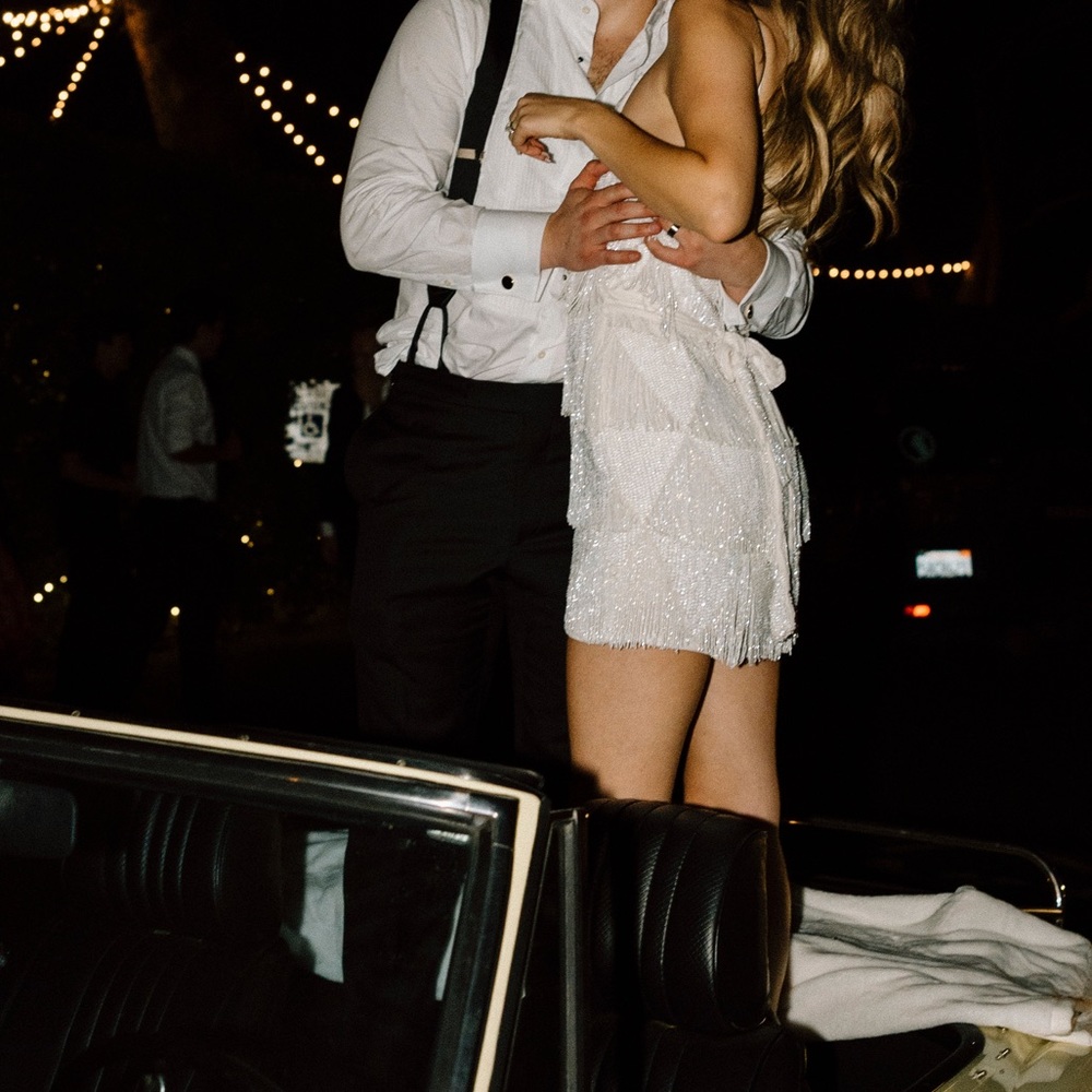 Retrofête Claire Sequin Fringe Dress